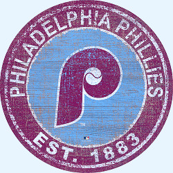 Philadelphia Phillies 24'' Round Heritage Logo Sign